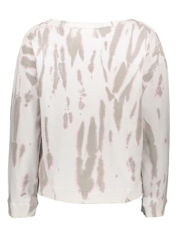 Juvia Sweatshirt in Weiß/ Taupe