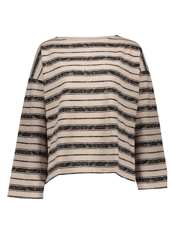 Juvia Sweatshirt in Hellbraun/ Schwarz