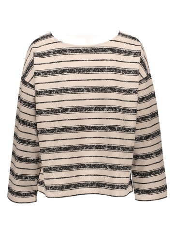 Juvia Sweatshirt in Hellbraun/ Schwarz