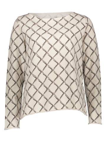 Juvia Sweatshirt in Creme/ Schwarz