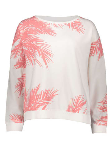 Juvia Sweatshirt in Weiß/ Pink
