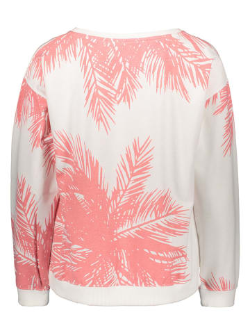 Juvia Sweatshirt in Weiß/ Pink