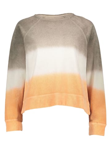Juvia Sweatshirt in Taupe/ Creme/ Orange