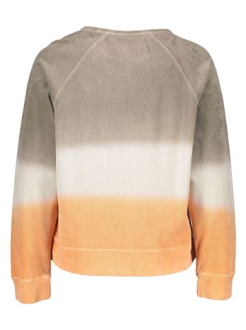 Juvia Sweatshirt in Taupe/ Creme/ Orange