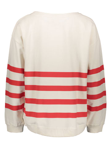 Juvia Sweatshirt in Creme/ Rot