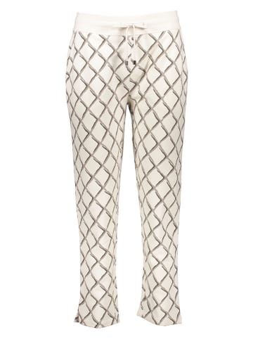 Juvia Pyjama-Hose in Creme/ Taupe