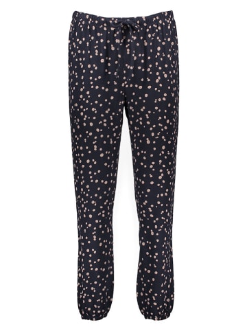 Juvia Pyjama-Hose in Dunkelblau/ Beige