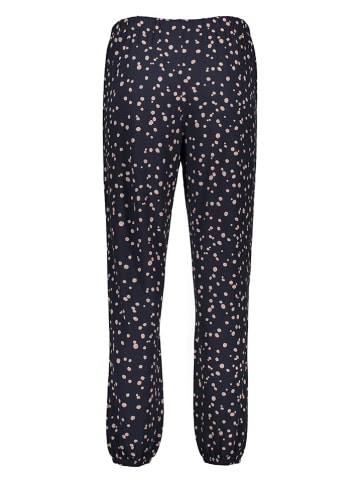 Juvia Pyjama-Hose in Dunkelblau/ Beige
