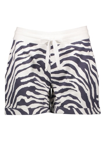 Juvia Shorts in Weiß/ Dunkelblau