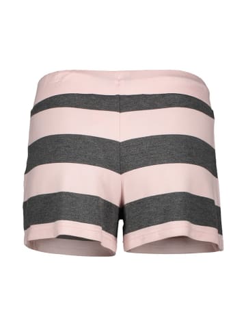Juvia Fleece-Shorts in Rosa/ Grau