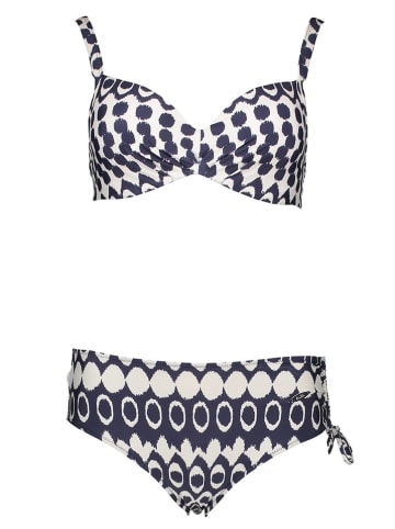 SUSA Bikini in Dunkelblau/ Weiß