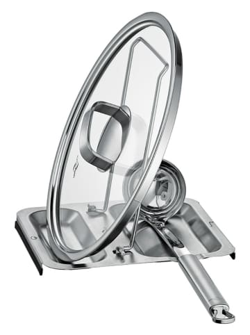 Küchenprofi Deckel-/Löffelablage "Kompakt" in Silber