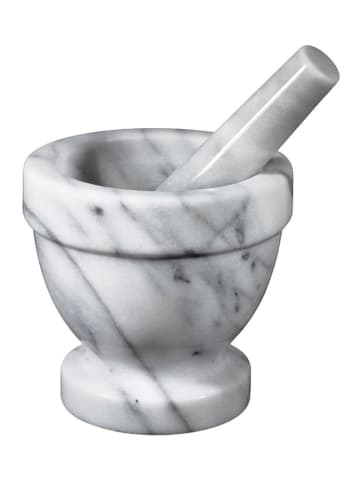 Küchenprofi Moździerz "Marmor" w kolorze szaro-białym - Ø 12 cm