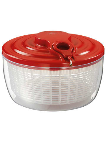Küchenprofi Salatschleuder "Wave" in Rot/ Ohne Farbe
