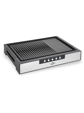 Küchenprofi Grill stołowy "Style" w kolorze srebrno-czarnym