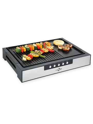Küchenprofi Grill stołowy "Style" w kolorze srebrno-czarnym
