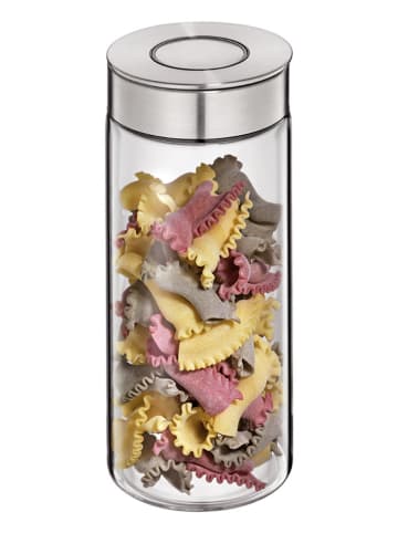 Cilio Vorratsdose "Vetro" in Transparent/ Silber - 1,4 l