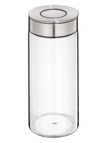 Cilio Vorratsdose "Vetro" in Transparent/ Silber - 1,4 l
