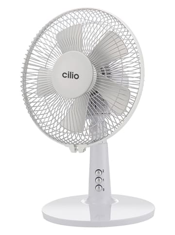 Cilio Tischventilator "Vento 27" in Weiß - (H)40 cm