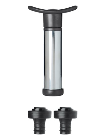 Cilio Weinpumpe in Silber/ Schwarz - (H)15 cm