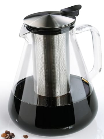 Cilio Aufgusskanne "Giulietta" in Transparent, Silber - 1,5 l