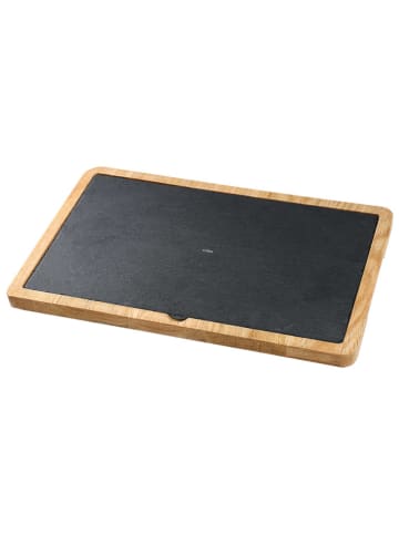 Cilio Servierbrett in Schwarz/ Beige - (L)33 x (B)23 cm