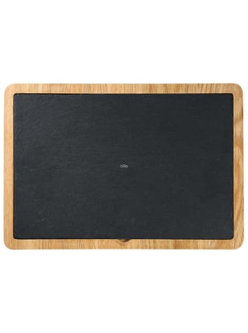 Cilio Servierbrett in Schwarz/ Beige - (L)33 x (B)23 cm