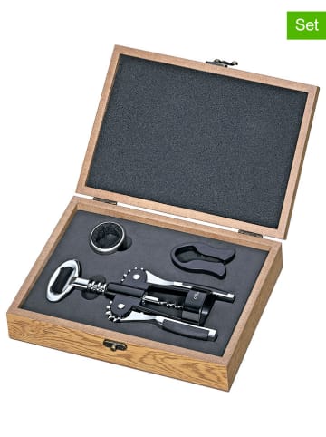Cilio 4tlg. Weinset "Toscana" in Beige/ Schwarz