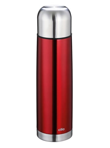 Cilio Butelka termiczna "Colore" w kolorze czerwonym - 750 ml