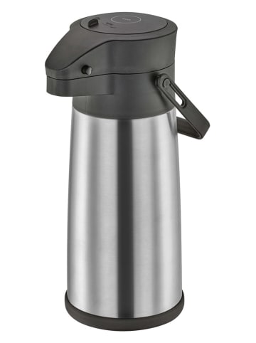 Cilio Pumpisolierkanne "Festino" in Silber - 2,2 l