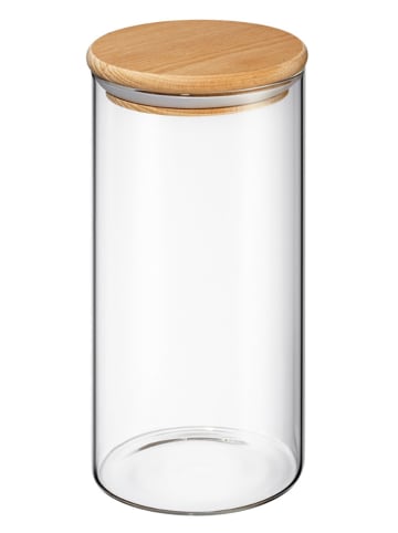 Zassenhaus Vorratsglas in Trasparent/ Beige - 1,3 l