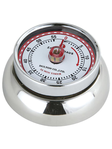 Zassenhaus Timer kuchenny "Speed" w kolorze srebrnym -  Ø 7 cm