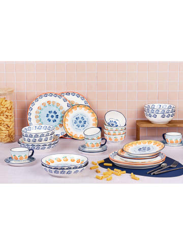 Björn 28-delig tafelservies "Napoli" wit/blauw/oranje