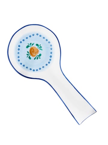 Björn Podkładka w kolorze biało-niebiesko-pomarańczowym pod łyżkę - dł. 23,5 cm