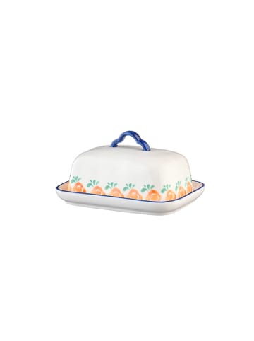 Björn Butterdose "Napoli" in Weiß/ Orange/ Blau - (B)17 x (H)9 cm