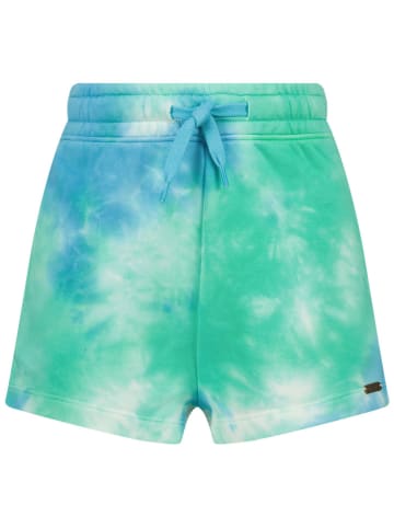 Vingino Sweatshorts in Grün/ Hellblau/ Weiß