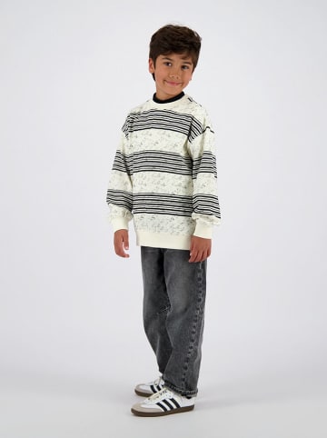 Vingino Sweter "Narejo" w kolorze kremowo-czarnym