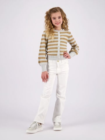Vingino Cardigan "Marinke" in Gold/ Weiß