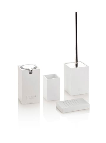 TFT Home Seifenspender "Elfo" in Weiß - (B)6,5 x (H)15,5 x (T)6,5 cm