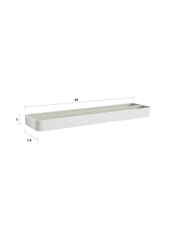 TFT Home Handdoekhouder "Jiro" wit - (B)45 x (H)3 x (D)7,6 cm