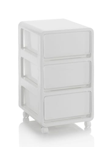 TFT Home Regal "Hille" in Weiß - (B)41,5 x (H)66 x (T)36 cm