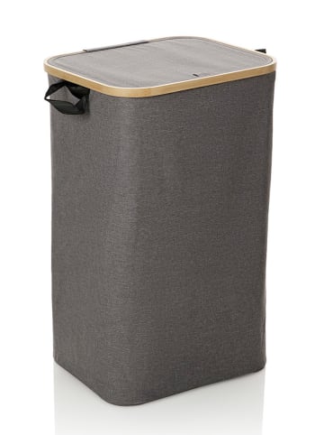 TFT Home Wäschekorb "Krib" in Grau - (B)40 x (H)65 x (T)33 cm