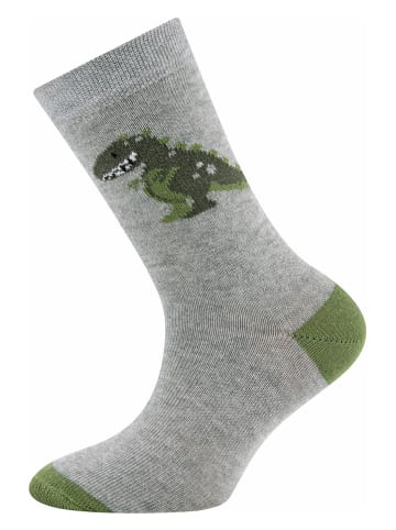 ewers 3er-Set: Socken in Grün/ Grau