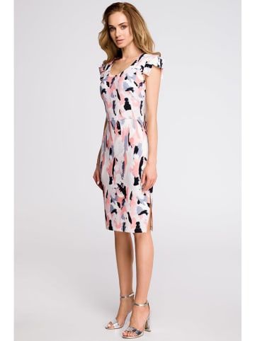 Stylove Kleid in Weiß/ Bunt