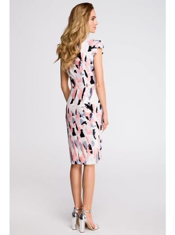 Stylove Kleid in Weiß/ Bunt