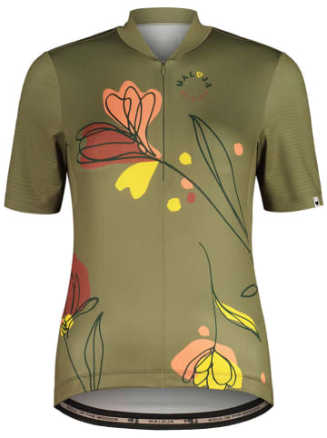 Maloja Koszulka kolarska "SarsteinM" w kolorze khaki