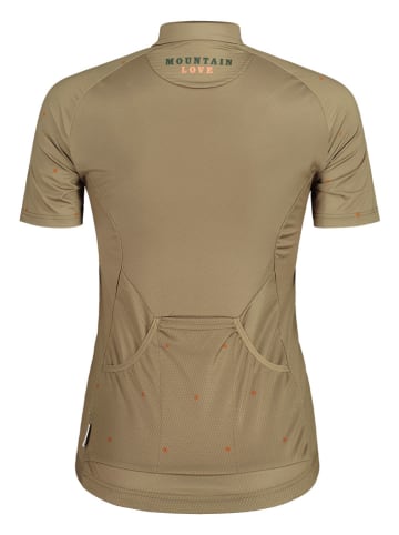 Maloja Koszulka kolarska "VanilM" w kolorze khaki