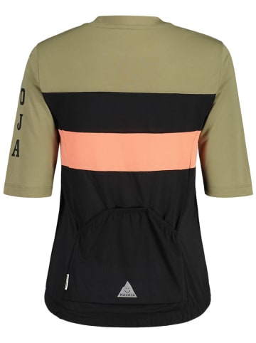 Maloja Fietsshirt "WallisM" kaki/zwart