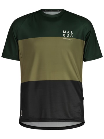 Maloja Koszulka kolarska "BarettiM" w kolorze khaki