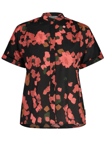Maloja Bluse "DavennaM" in Schwarz/ Pink